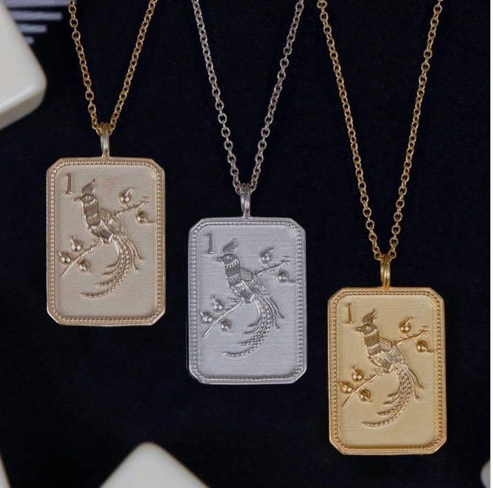 Bird Bam Necklace 14K Gold Plated by Malka