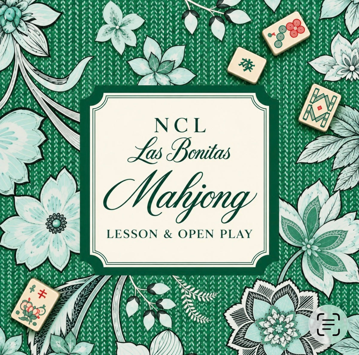 Private Event: NCL Mahjong Lesson & Open Play at Sherwood Country Club 10/21