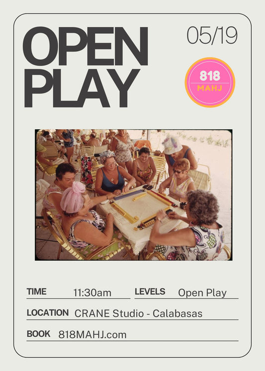 Open Play Mahjong at CRANE 5/19