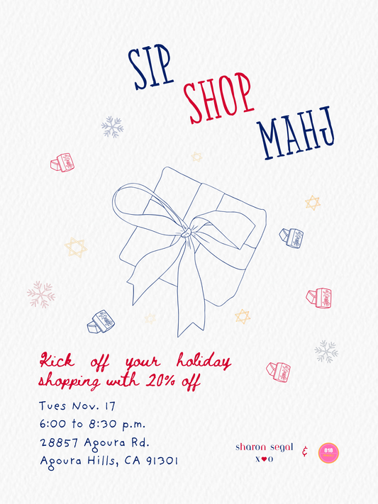 Sip, Shop & Mahj with Sharon Segal 11/17